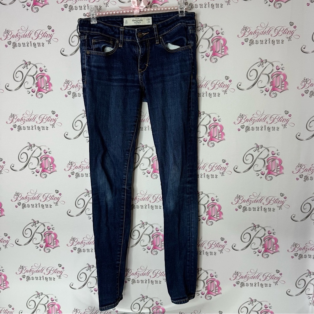 Abercrombie & fitch pants denim Women's Blue Jeans dark wash